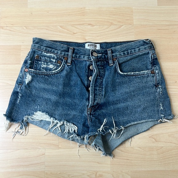Agolde Parker Cut Off Shorts - Picture 3 of 8